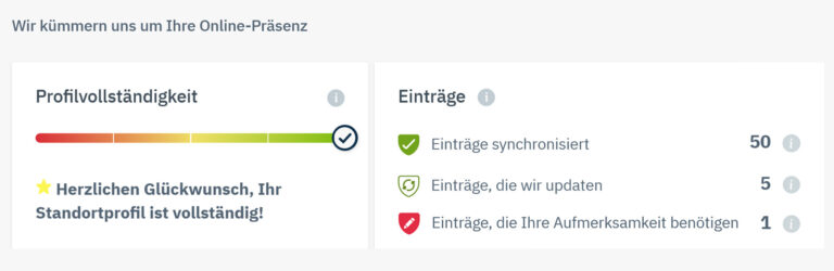 Synchronisierung der Geschaeftsdaten